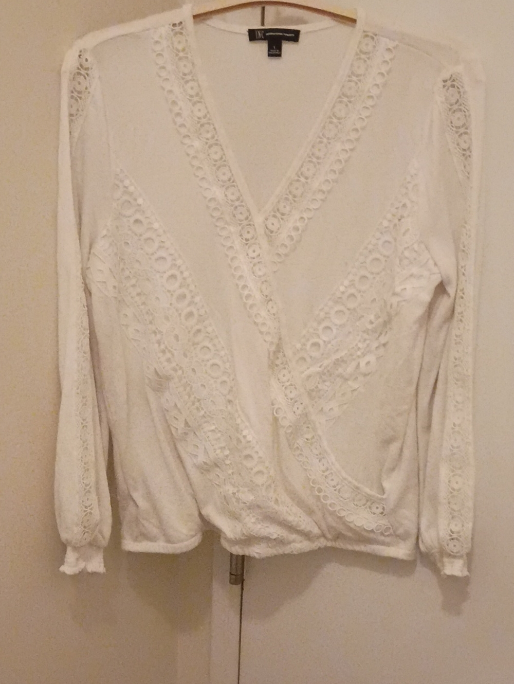 INC International Concepts Ivory Knit Top